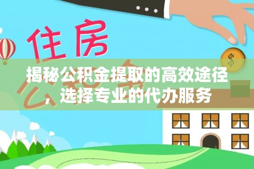 乐至揭秘公积金提取的高效途径，选择专业的代办服务